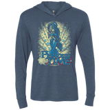 T-Shirts Indigo / X-Small Princess Time Jasmine Triblend Long Sleeve Hoodie Tee