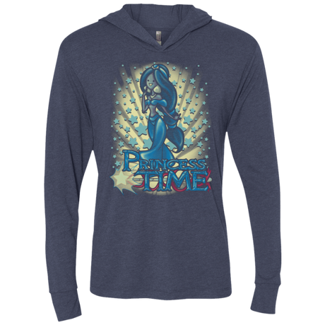 T-Shirts Vintage Navy / X-Small Princess Time Jasmine Triblend Long Sleeve Hoodie Tee