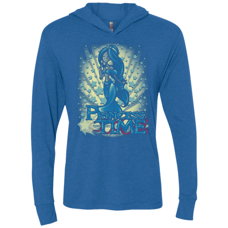 T-Shirts Vintage Royal / X-Small Princess Time Jasmine Triblend Long Sleeve Hoodie Tee