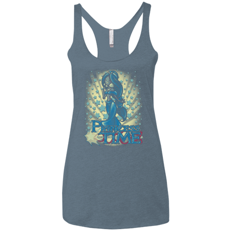 T-Shirts Indigo / X-Small Princess Time Jasmine Women's Triblend Racerback Tank