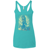 T-Shirts Tahiti Blue / X-Small Princess Time Jasmine Women's Triblend Racerback Tank