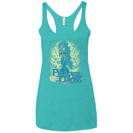 T-Shirts Tahiti Blue / X-Small Princess Time Jasmine Women's Triblend Racerback Tank