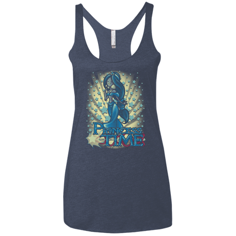 T-Shirts Vintage Navy / X-Small Princess Time Jasmine Women's Triblend Racerback Tank