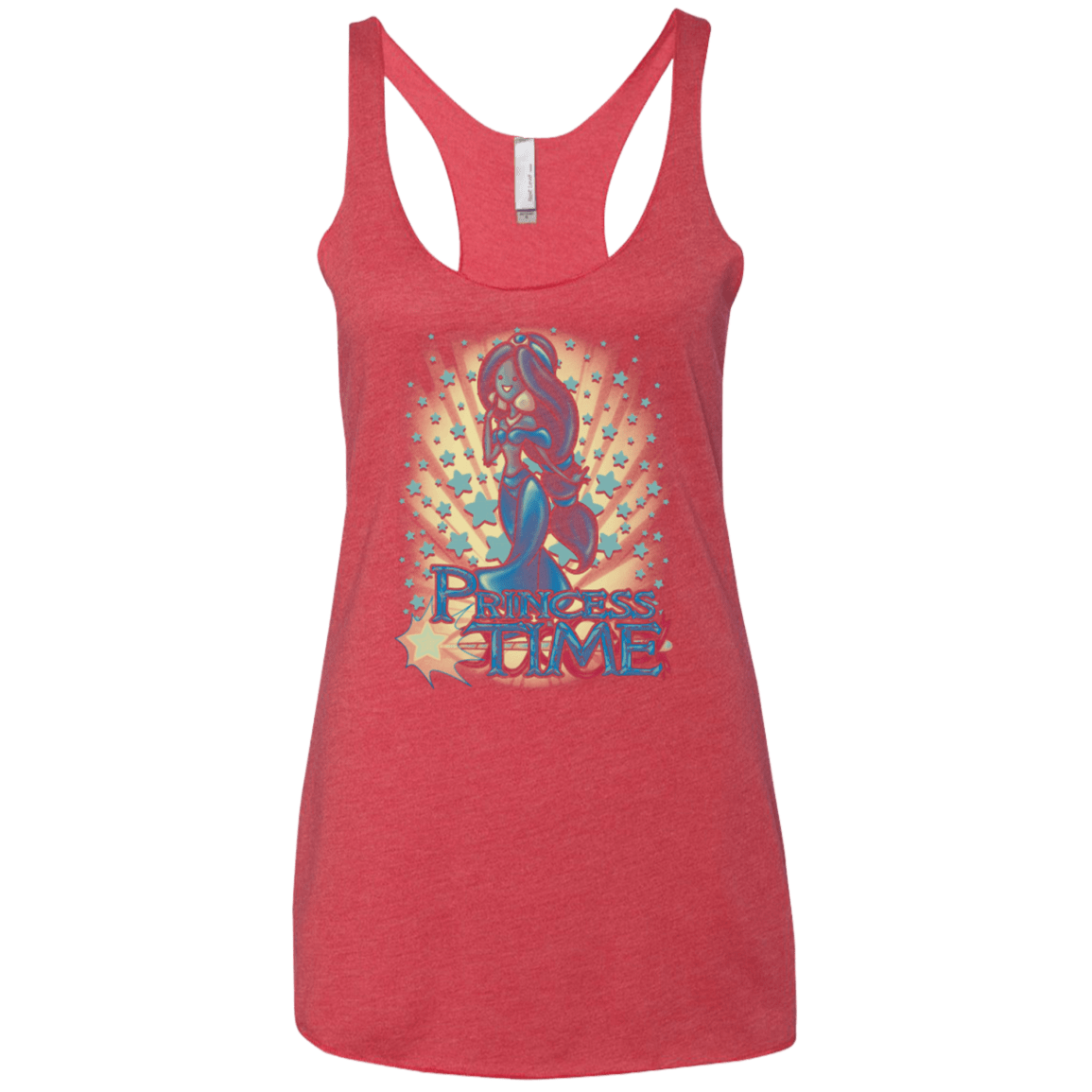T-Shirts Vintage Red / X-Small Princess Time Jasmine Women's Triblend Racerback Tank