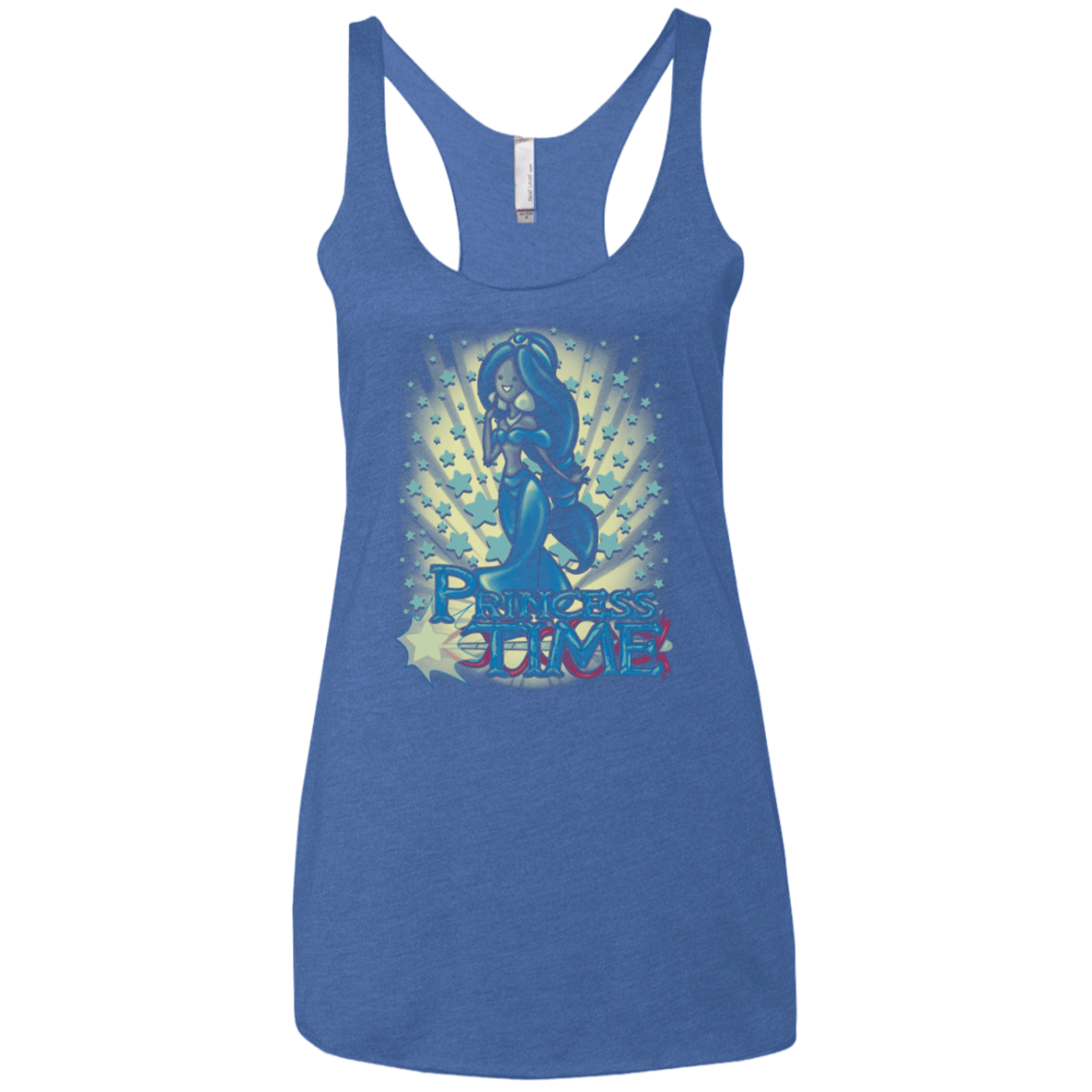 T-Shirts Vintage Royal / X-Small Princess Time Jasmine Women's Triblend Racerback Tank