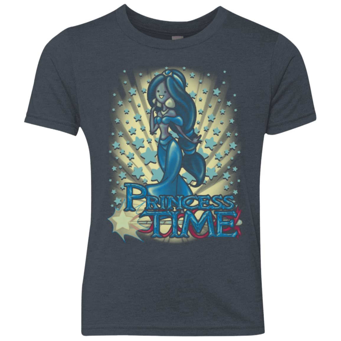 T-Shirts Vintage Navy / YXS Princess Time Jasmine Youth Triblend T-Shirt