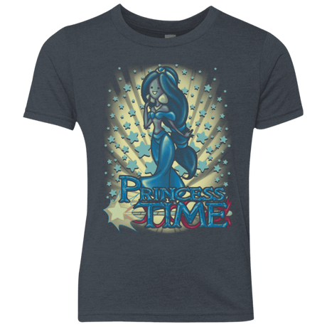T-Shirts Vintage Navy / YXS Princess Time Jasmine Youth Triblend T-Shirt