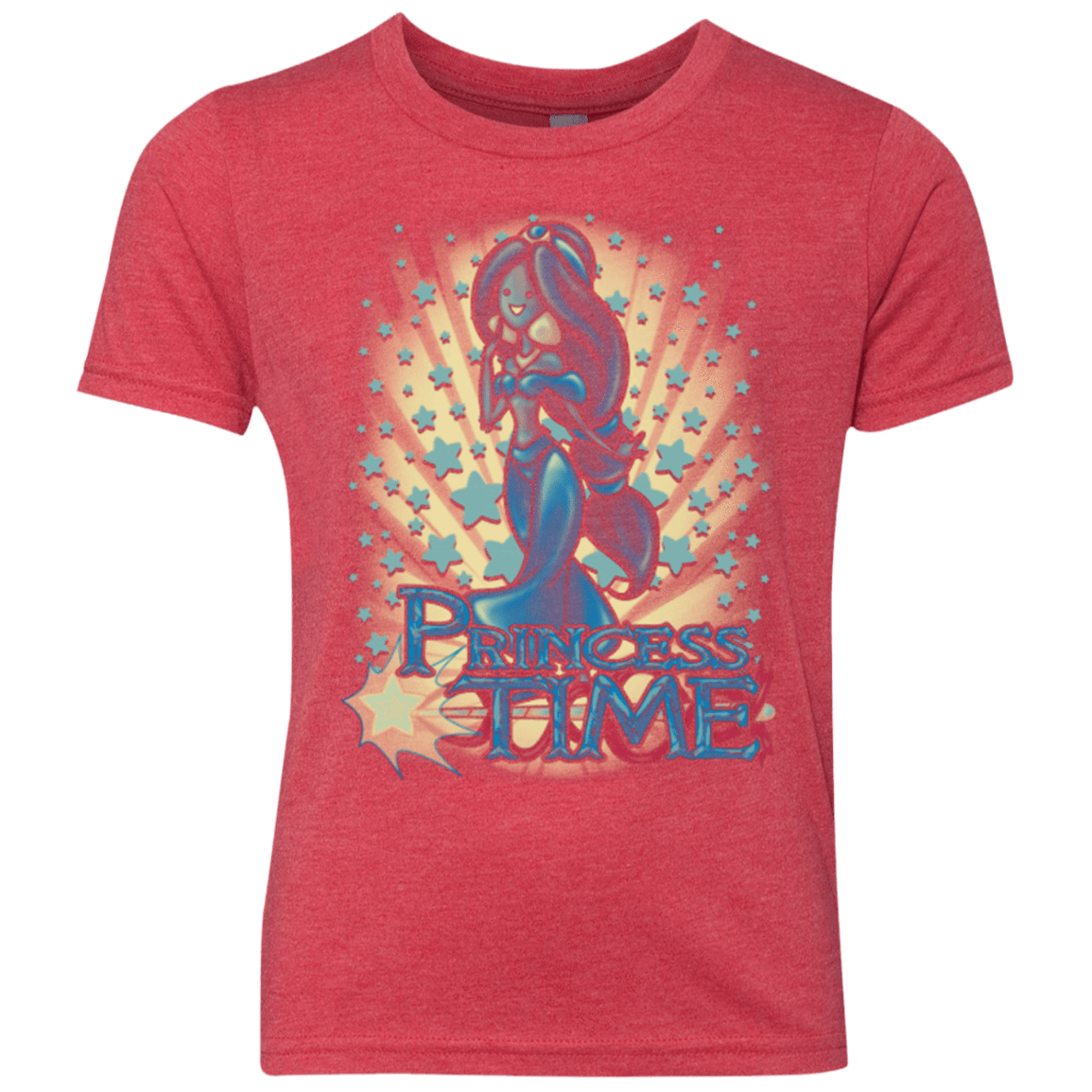 T-Shirts Vintage Red / YXS Princess Time Jasmine Youth Triblend T-Shirt
