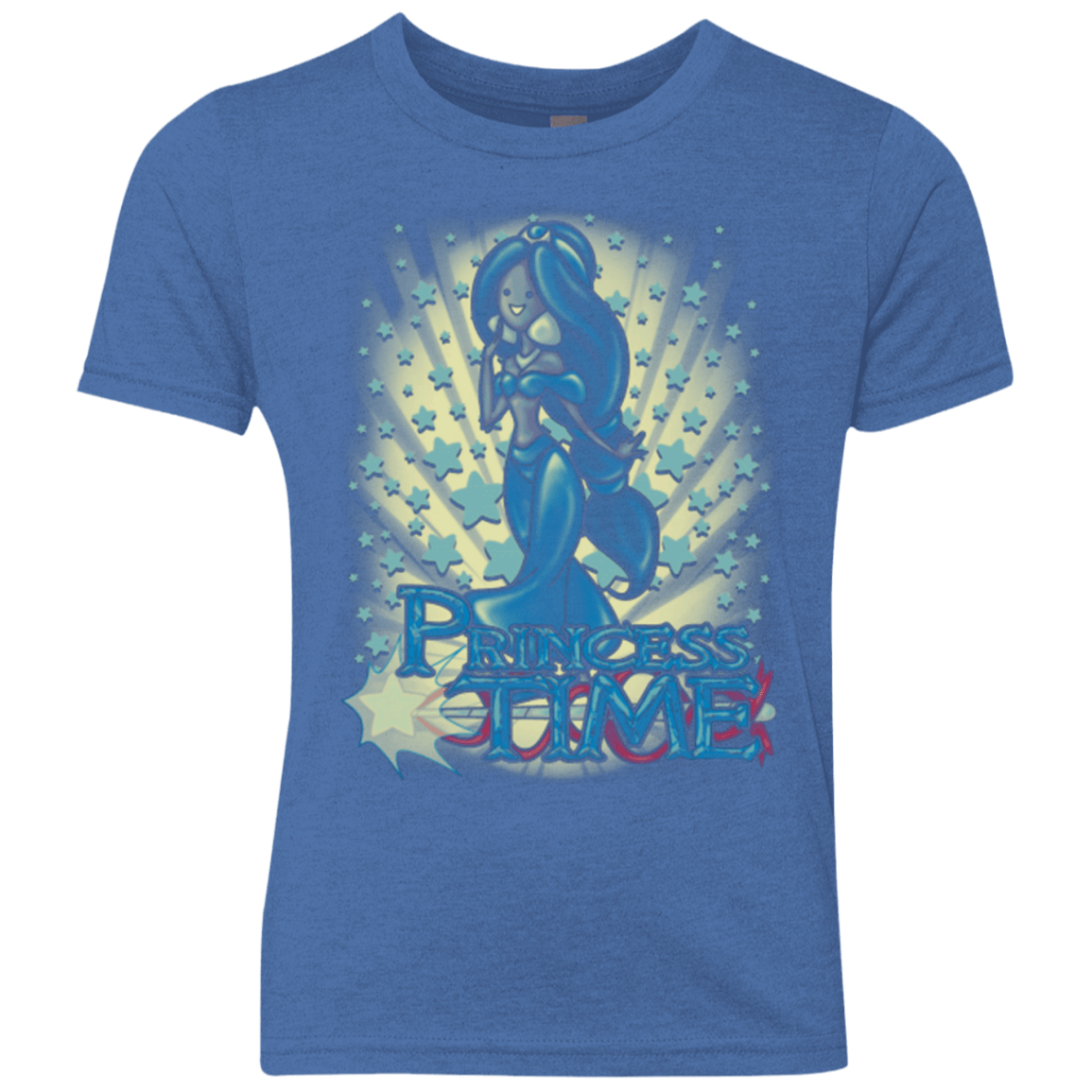 T-Shirts Vintage Royal / YXS Princess Time Jasmine Youth Triblend T-Shirt