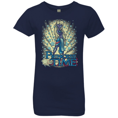 T-Shirts Midnight Navy / YXS Princess Time Kida Girls Premium T-Shirt