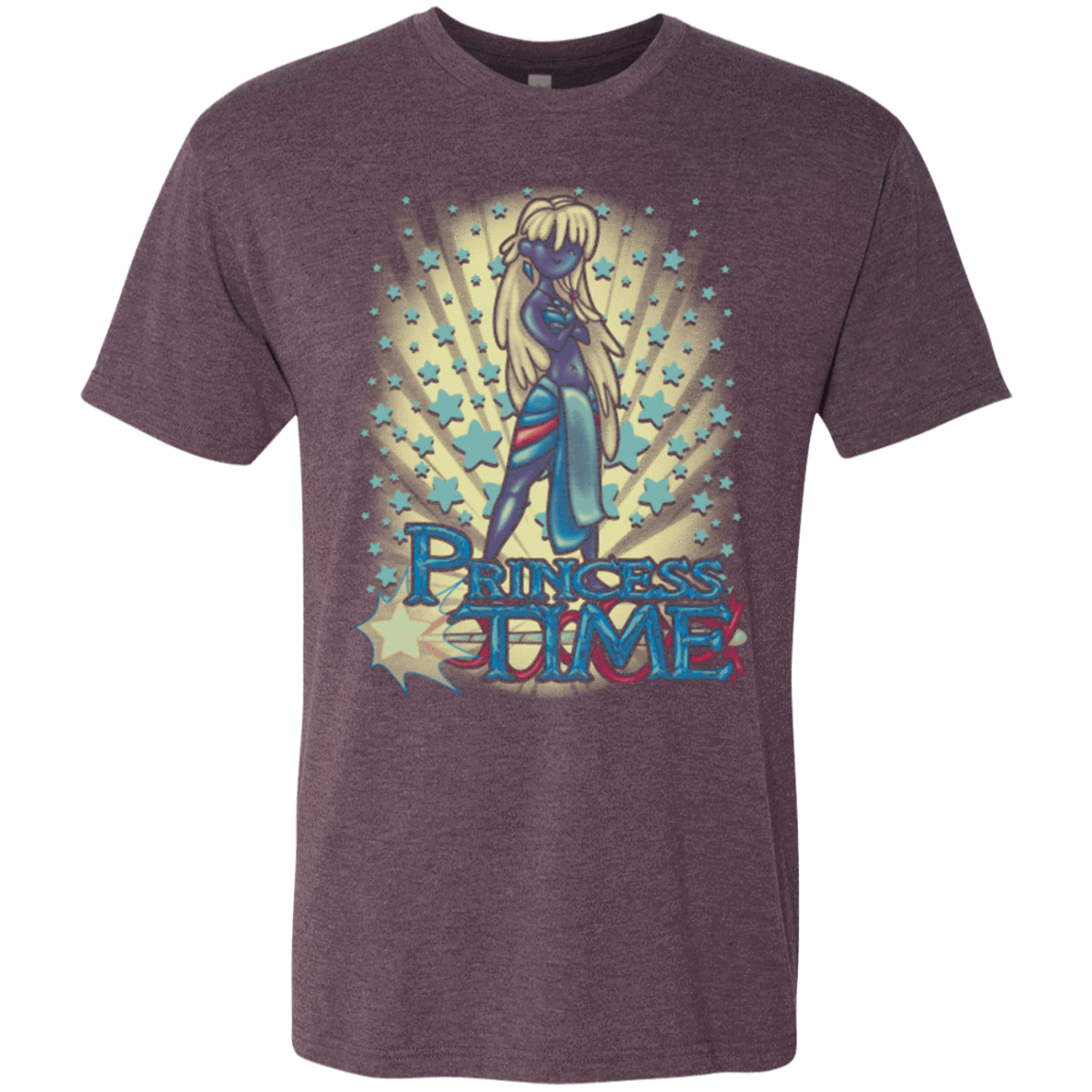 T-Shirts Vintage Purple / Small Princess Time Kida Men's Triblend T-Shirt