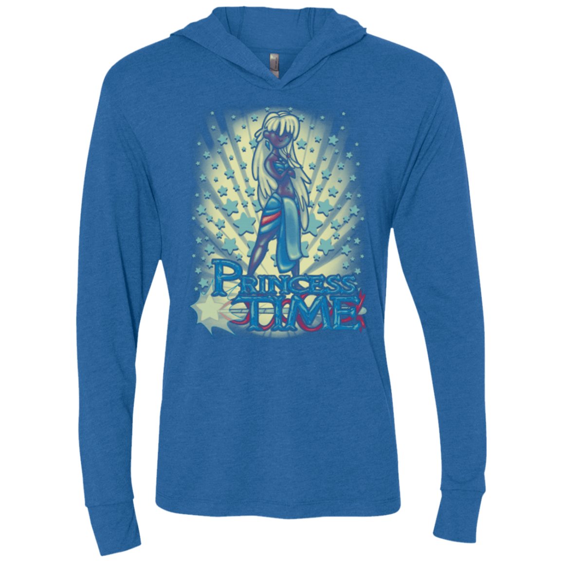 T-Shirts Vintage Royal / X-Small Princess Time Kida Triblend Long Sleeve Hoodie Tee