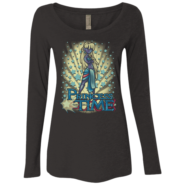 T-Shirts Vintage Black / Small Princess Time Kida Women's Triblend Long Sleeve Shirt