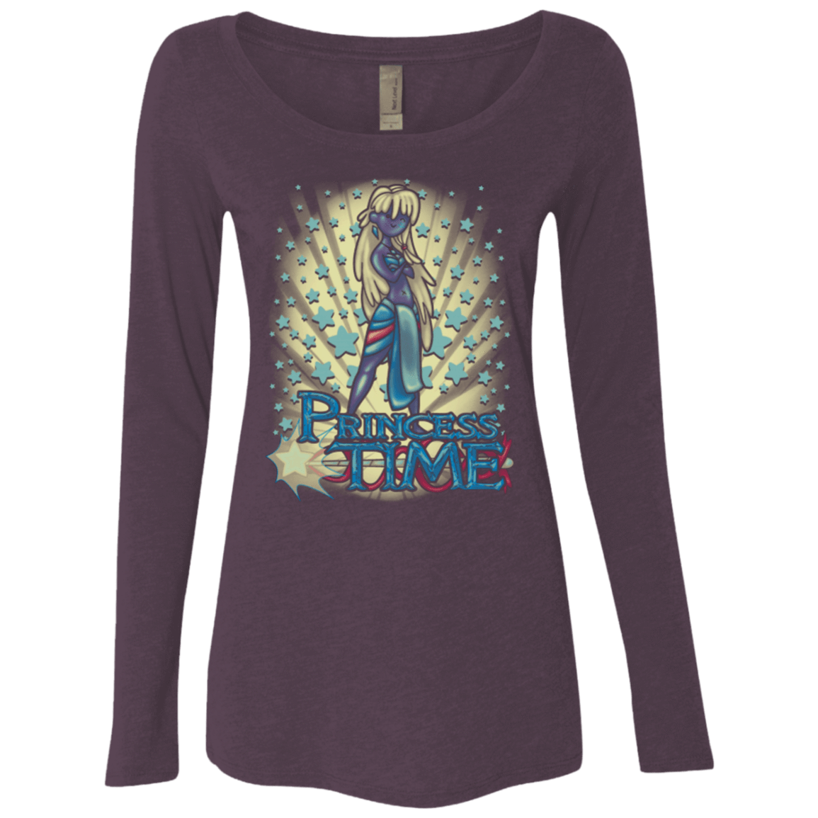 T-Shirts Vintage Purple / Small Princess Time Kida Women's Triblend Long Sleeve Shirt