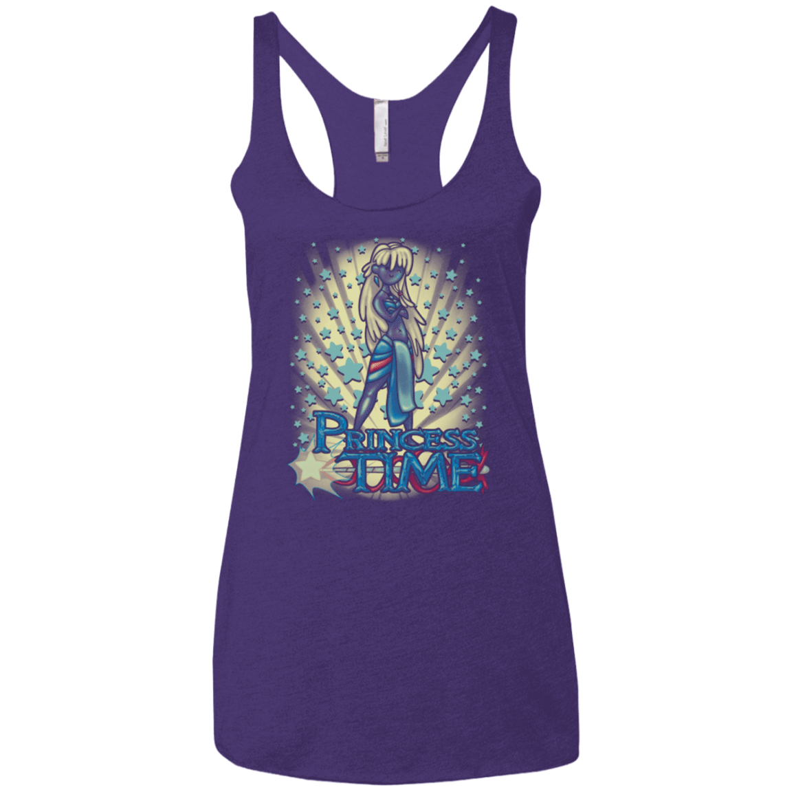 T-Shirts Purple / X-Small Princess Time Kida Women's Triblend Racerback Tank