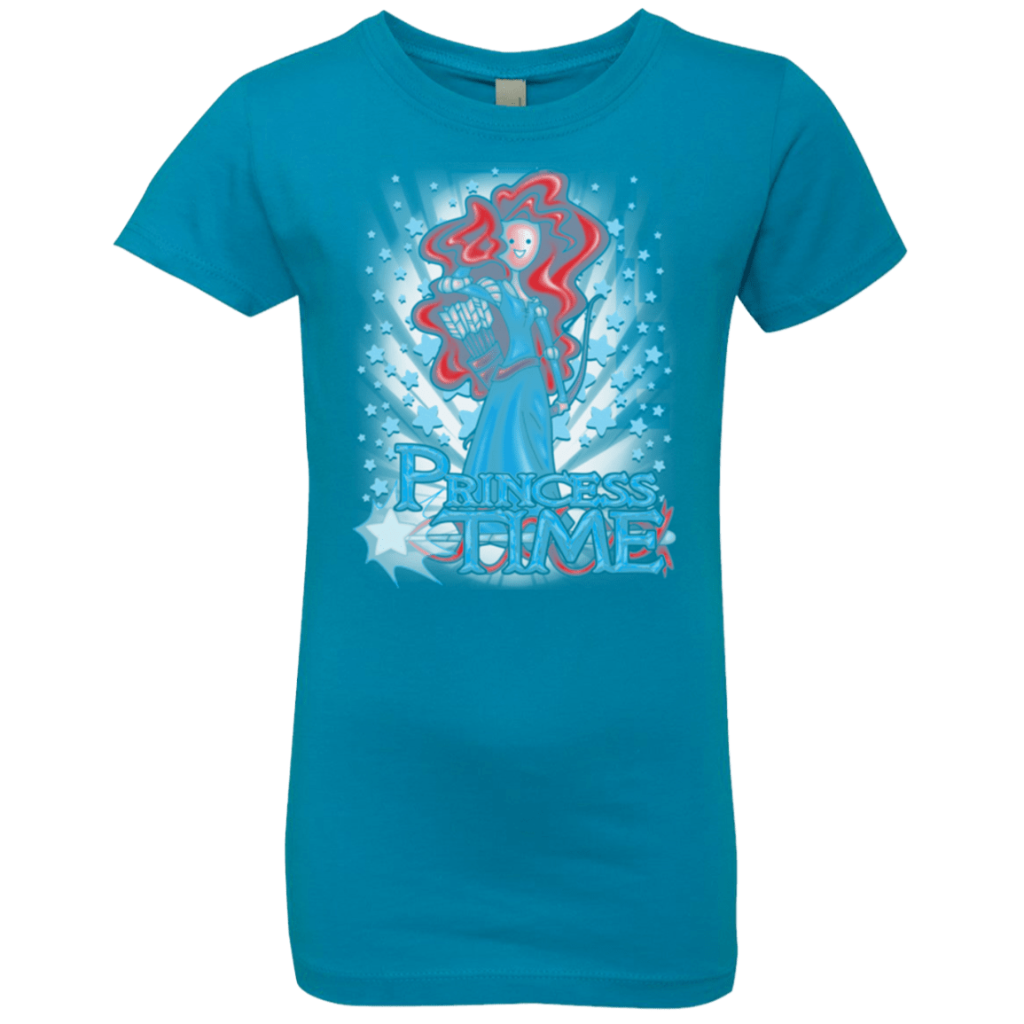 T-Shirts Turquoise / YXS Princess Time Merida Girls Premium T-Shirt