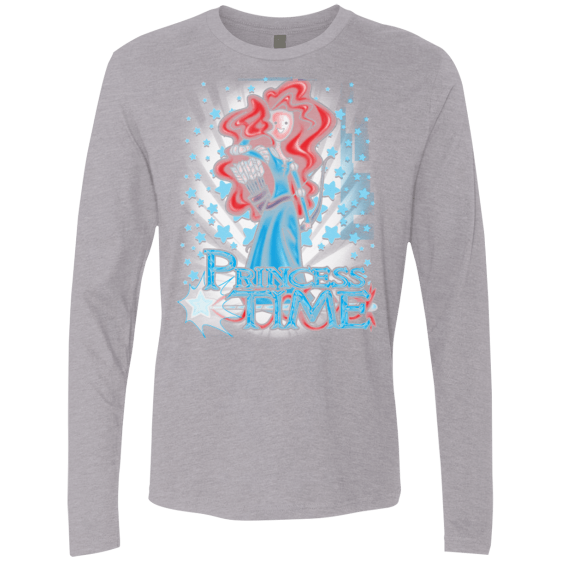 T-Shirts Heather Grey / Small Princess Time Merida Men's Premium Long Sleeve