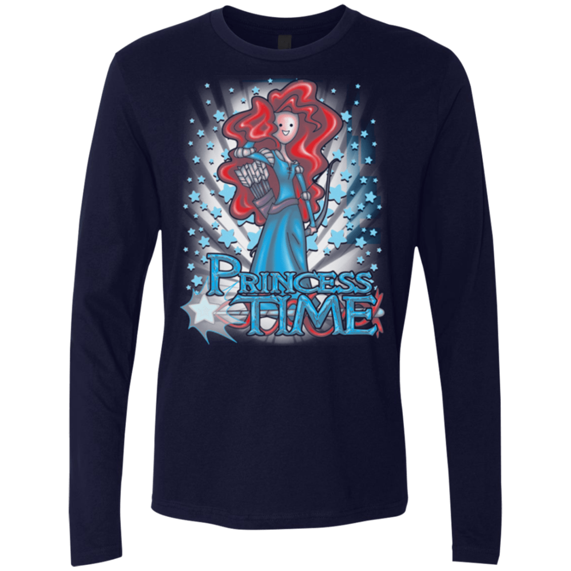 T-Shirts Midnight Navy / Small Princess Time Merida Men's Premium Long Sleeve