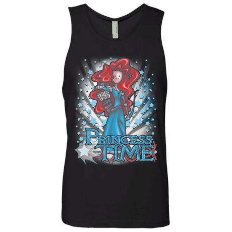 T-Shirts Black / Small Princess Time Merida Men's Premium Tank Top