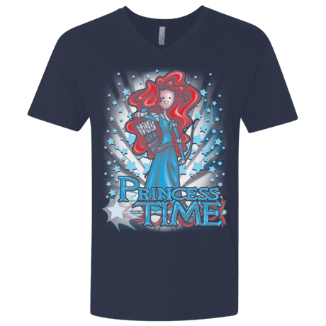 T-Shirts Midnight Navy / X-Small Princess Time Merida Men's Premium V-Neck