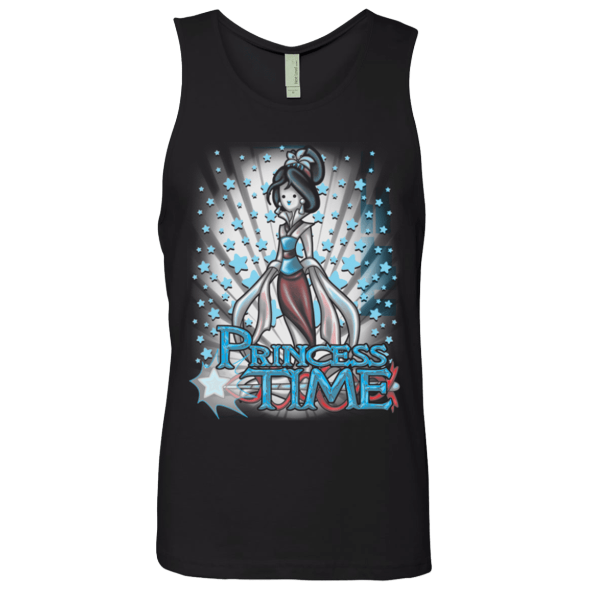 T-Shirts Black / Small Princess Time Mulan Men's Premium Tank Top