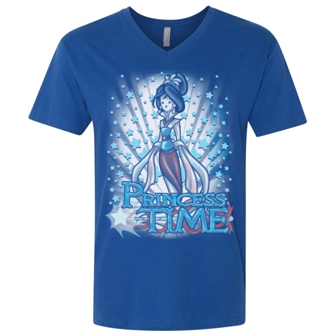 T-Shirts Royal / X-Small Princess Time Mulan Men's Premium V-Neck