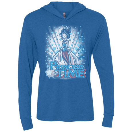 T-Shirts Vintage Royal / X-Small Princess Time Mulan Triblend Long Sleeve Hoodie Tee