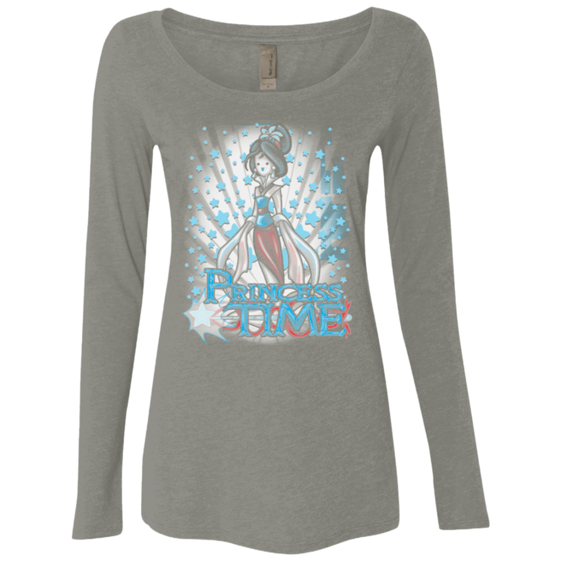 T-Shirts Venetian Grey / Small Princess Time Mulan Women's Triblend Long Sleeve Shirt