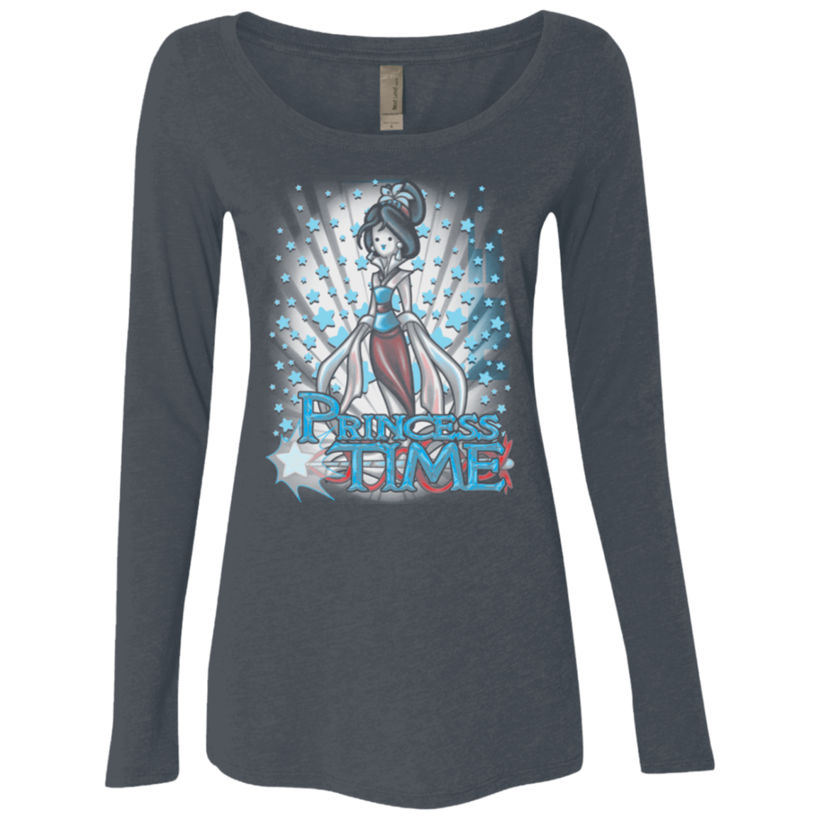 T-Shirts Vintage Navy / Small Princess Time Mulan Women's Triblend Long Sleeve Shirt