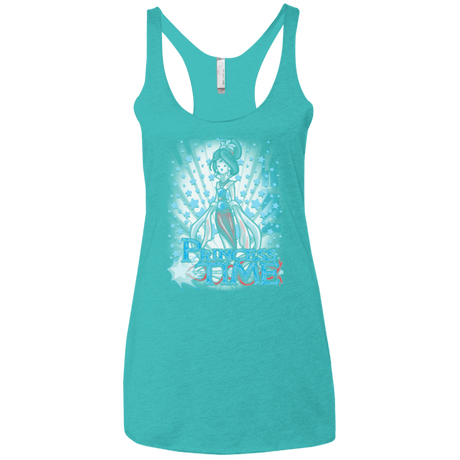 T-Shirts Tahiti Blue / X-Small Princess Time Mulan Women's Triblend Racerback Tank