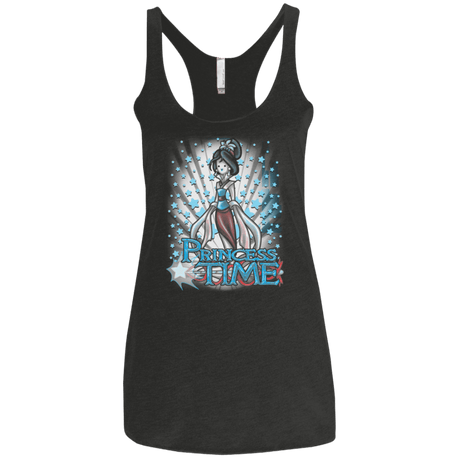T-Shirts Vintage Black / X-Small Princess Time Mulan Women's Triblend Racerback Tank