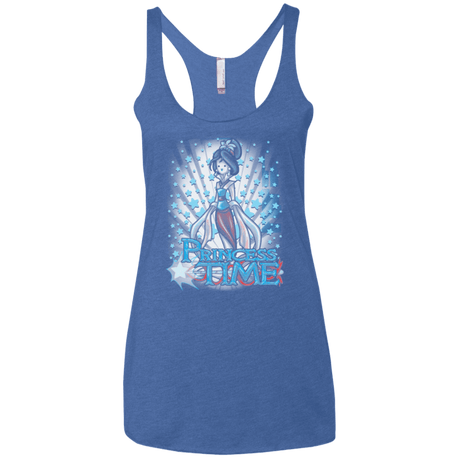T-Shirts Vintage Royal / X-Small Princess Time Mulan Women's Triblend Racerback Tank