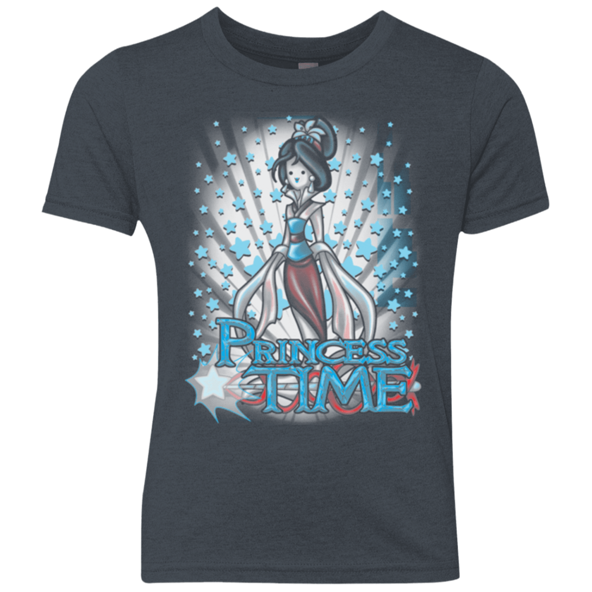 T-Shirts Vintage Navy / YXS Princess Time Mulan Youth Triblend T-Shirt