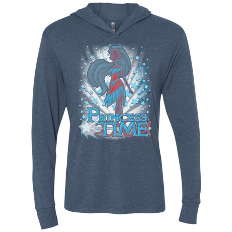 T-Shirts Indigo / X-Small Princess Time Pocahontas Triblend Long Sleeve Hoodie Tee