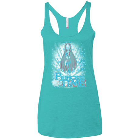 T-Shirts Tahiti Blue / X-Small Princess Time Sally Women's Triblend Racerback Tank