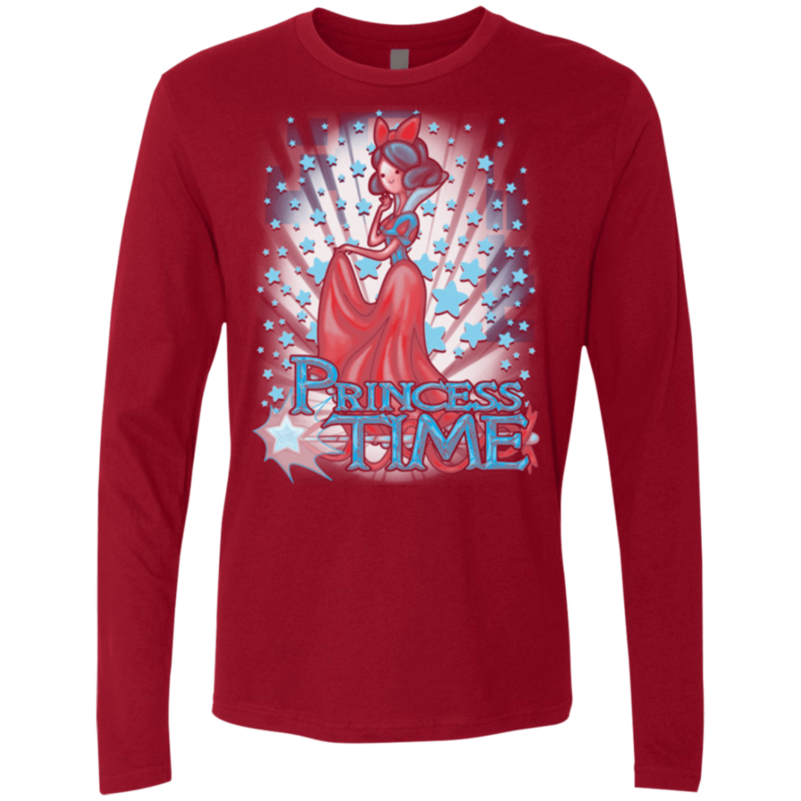 T-Shirts Cardinal / Small Princess Time Snow White Men's Premium Long Sleeve