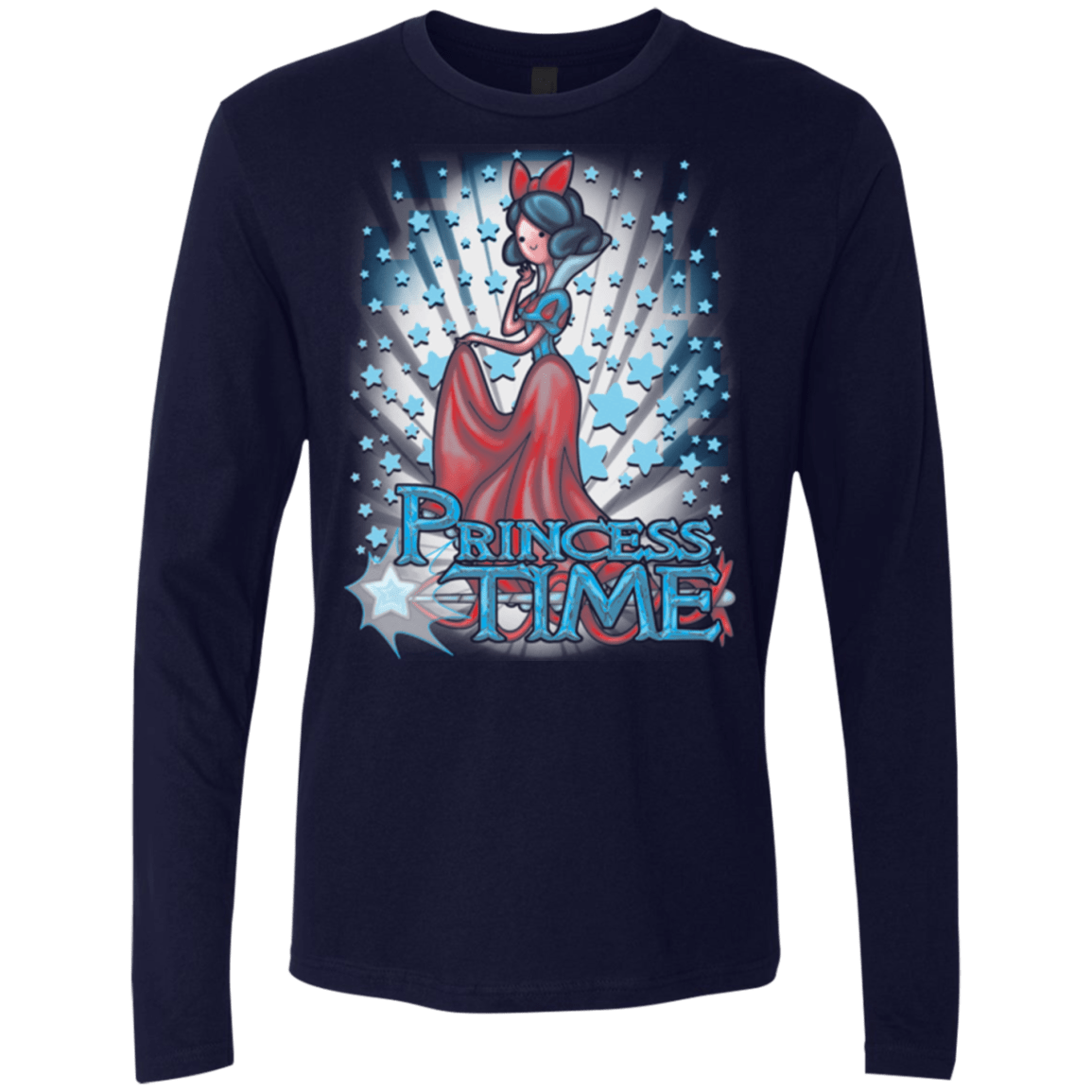 T-Shirts Midnight Navy / Small Princess Time Snow White Men's Premium Long Sleeve