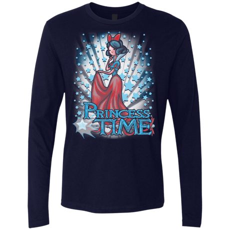 T-Shirts Midnight Navy / Small Princess Time Snow White Men's Premium Long Sleeve