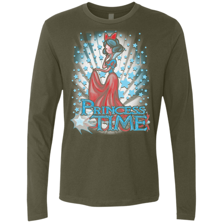 T-Shirts Military Green / Small Princess Time Snow White Men's Premium Long Sleeve