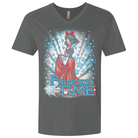 T-Shirts Heavy Metal / X-Small Princess Time Snow White Men's Premium V-Neck