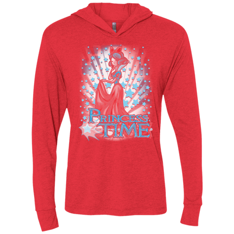 T-Shirts Vintage Red / X-Small Princess Time Snow White Triblend Long Sleeve Hoodie Tee