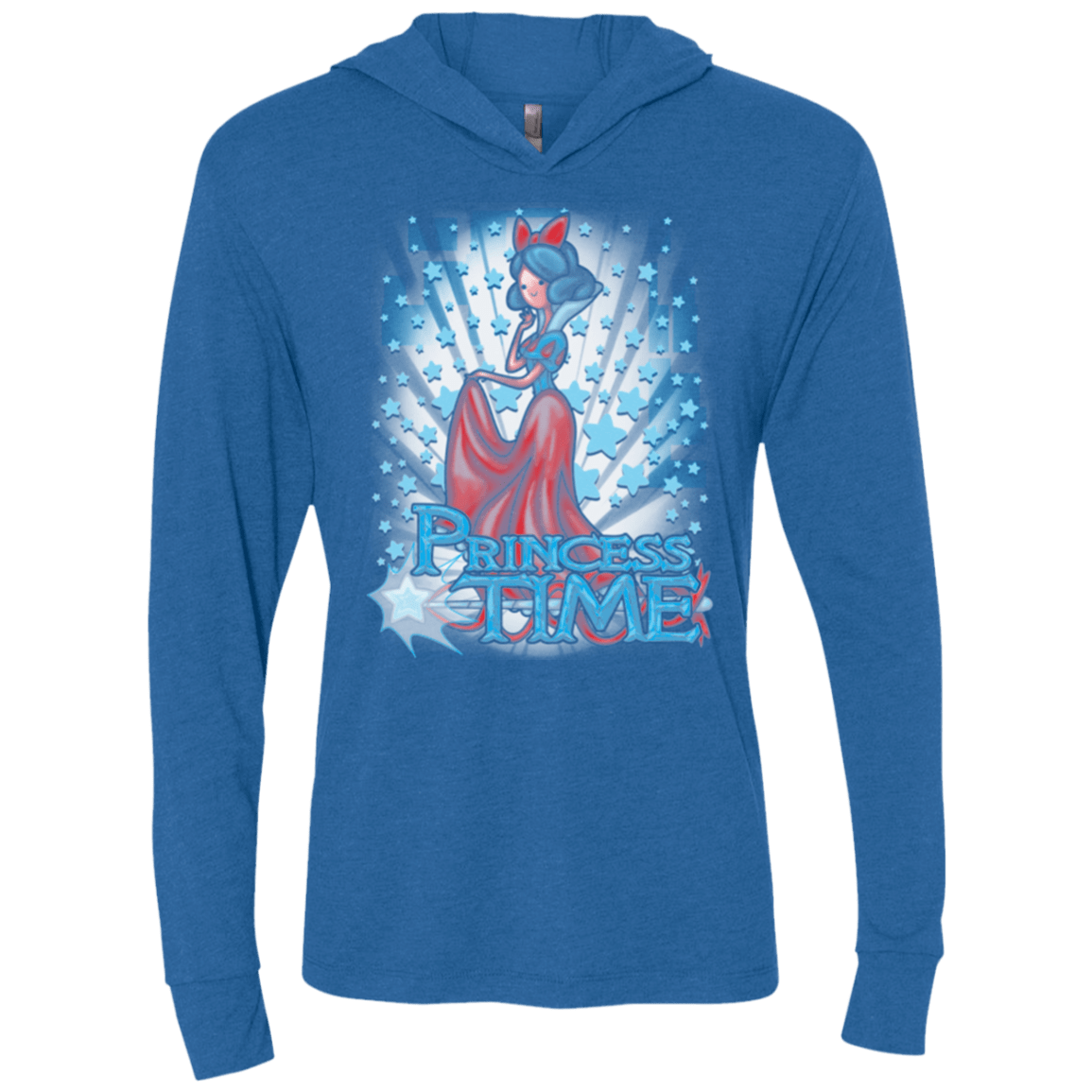 T-Shirts Vintage Royal / X-Small Princess Time Snow White Triblend Long Sleeve Hoodie Tee
