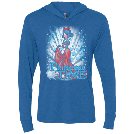 T-Shirts Vintage Royal / X-Small Princess Time Snow White Triblend Long Sleeve Hoodie Tee