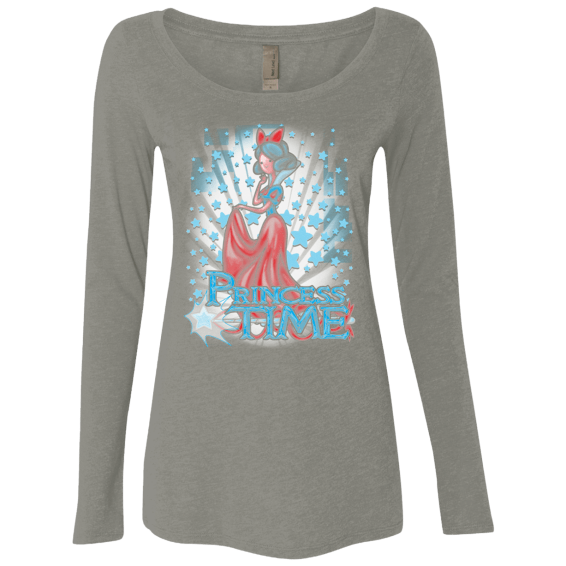 T-Shirts Venetian Grey / Small Princess Time Snow White Women's Triblend Long Sleeve Shirt