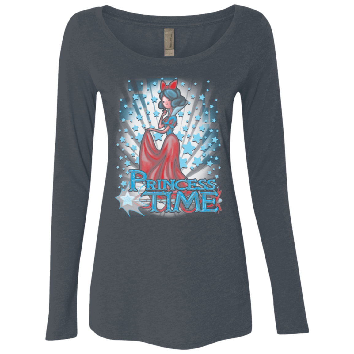 T-Shirts Vintage Navy / Small Princess Time Snow White Women's Triblend Long Sleeve Shirt