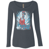 T-Shirts Vintage Navy / Small Princess Time Snow White Women's Triblend Long Sleeve Shirt