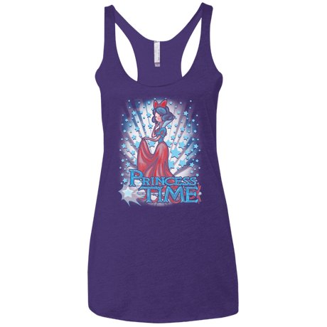 T-Shirts Purple / X-Small Princess Time Snow White Women's Triblend Racerback Tank