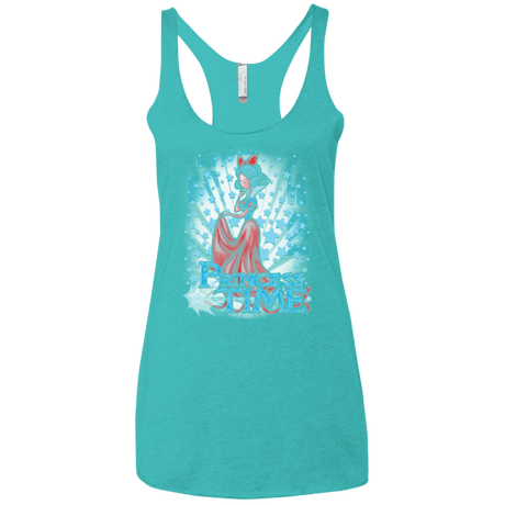 T-Shirts Tahiti Blue / X-Small Princess Time Snow White Women's Triblend Racerback Tank