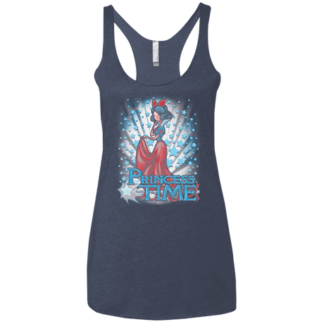 T-Shirts Vintage Navy / X-Small Princess Time Snow White Women's Triblend Racerback Tank