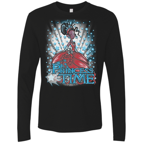 T-Shirts Black / Small Princess Time Tiana Men's Premium Long Sleeve